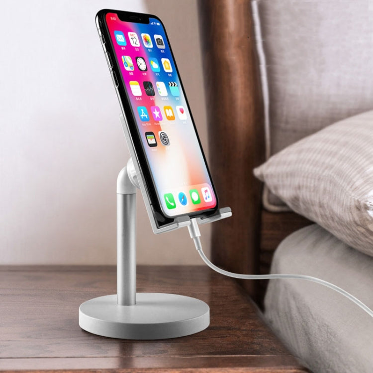 MT-100 Round Bottom Column Multi-Angle Adjustable Mobile Phone Tablet Holder(Rose Gold) by buy2fix