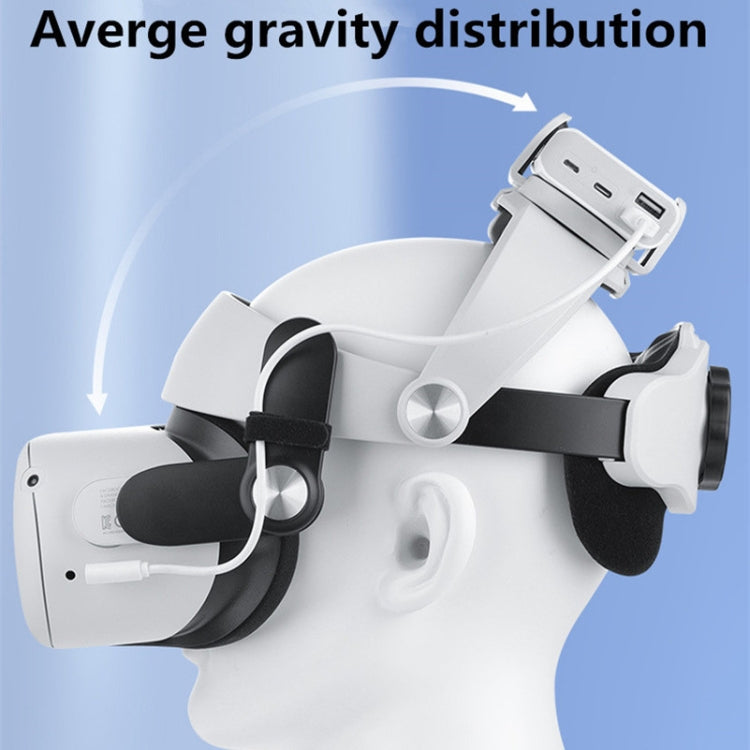 VQ2 Elite Head Strap With Battery Holder For Meta Quest 2 - VR Accessories by buy2fix | Online Shopping UK | buy2fix