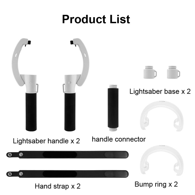 VR Controllers Long Stick Handle for Meta Quest 2 Playing Beat Saber Games - VR Accessories by buy2fix | Online Shopping UK | buy2fix