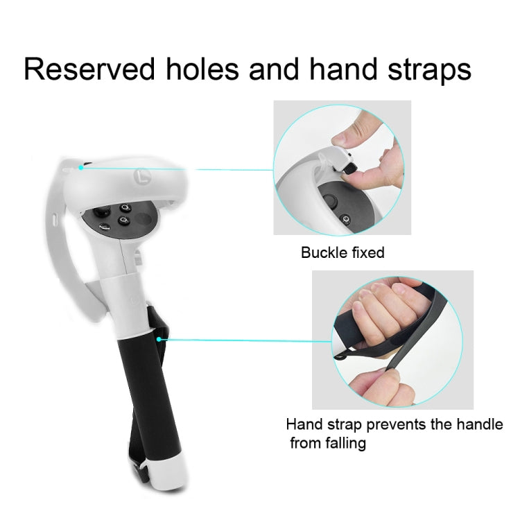 VR Controllers Long Stick Handle for Meta Quest 2 Playing Beat Saber Games - VR Accessories by buy2fix | Online Shopping UK | buy2fix