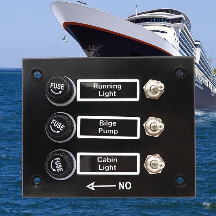 6 Groups Shake Switch AOS3045 Switch Panel Marine Retrofit Each With Independent Fuse Protection by buy2fix