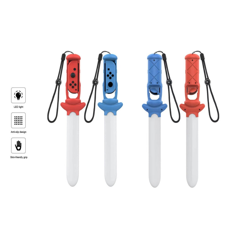 DOBE TNS-2109 Left and Right Handle Somatosensory Luminous Sword for Nintendo Switch(Red) - Gamepads by DOBE | Online Shopping UK | buy2fix