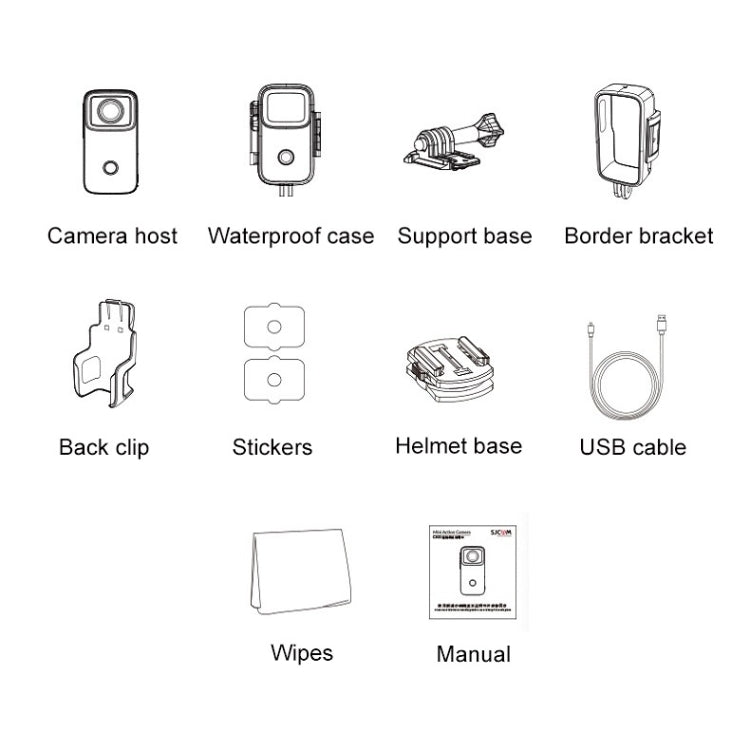 Thumb Action Camera 4K HD Anti-shake WiFi Camera(White) - Video Cameras by buy2fix | Online Shopping UK | buy2fix