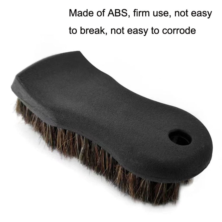 JY-26589412 Car Interior Dusting Oiling Polishing Cleaning Horsehair Brush(Black) - Car washing supplies by buy2fix | Online Shopping UK | buy2fix