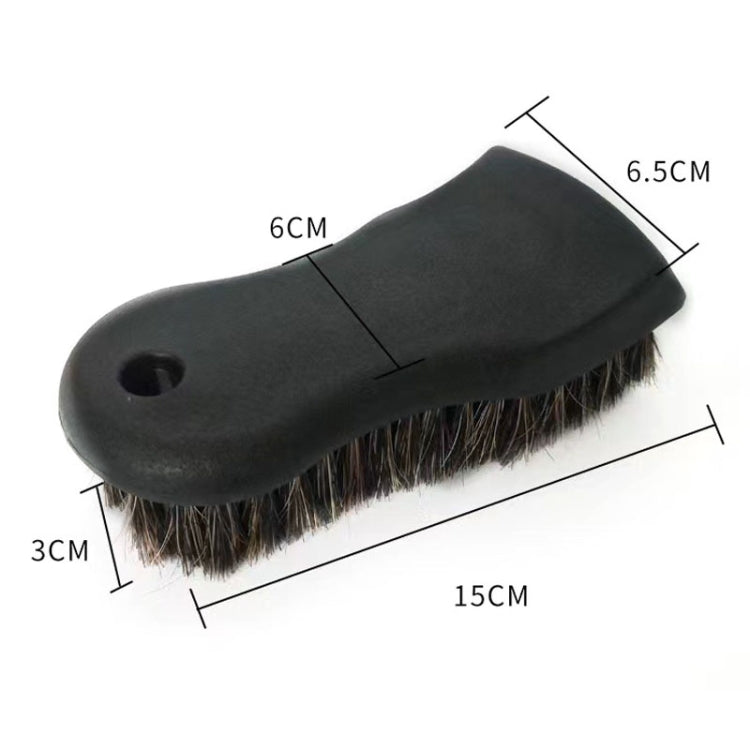 JY-26589412 Car Interior Dusting Oiling Polishing Cleaning Horsehair Brush(Black) - Car washing supplies by buy2fix | Online Shopping UK | buy2fix
