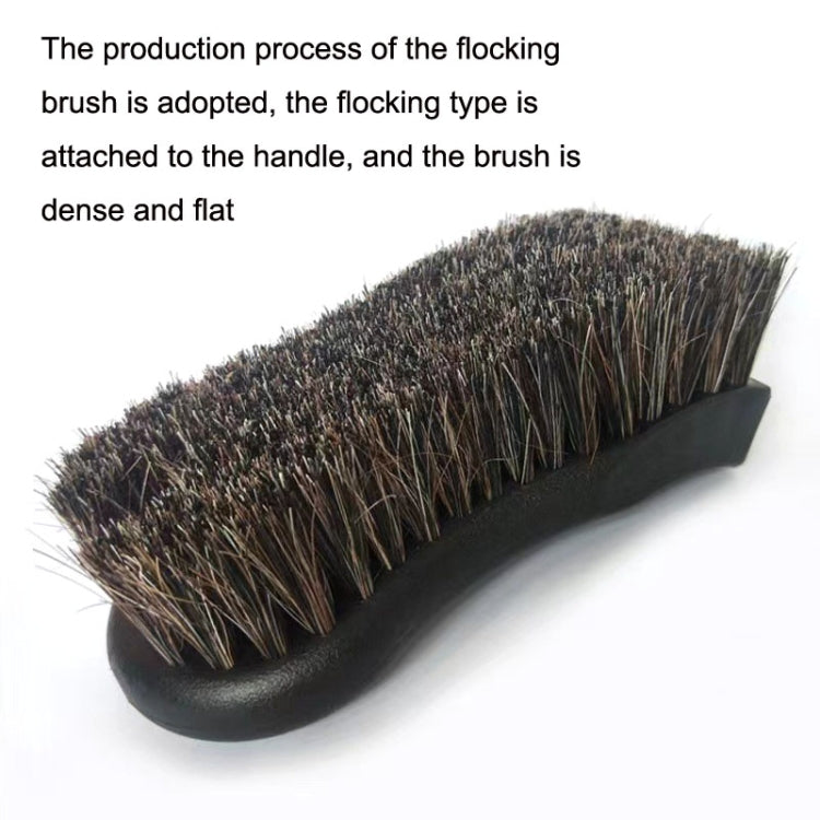 JY-26589412 Car Interior Dusting Oiling Polishing Cleaning Horsehair Brush(Black) - Car washing supplies by buy2fix | Online Shopping UK | buy2fix