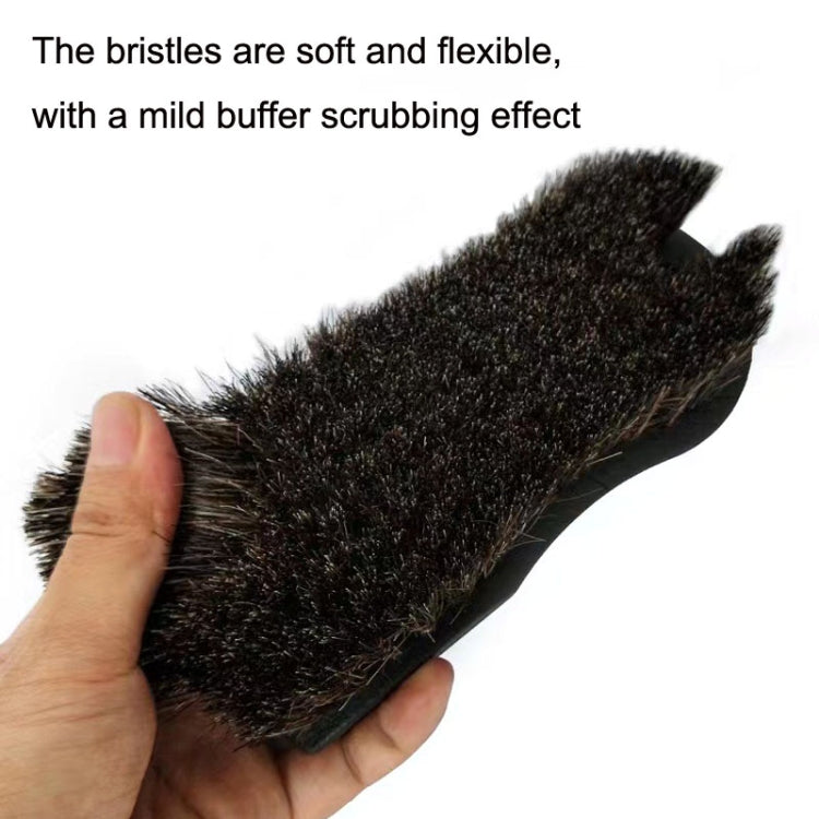 JY-26589412 Car Interior Dusting Oiling Polishing Cleaning Horsehair Brush(Black) - Car washing supplies by buy2fix | Online Shopping UK | buy2fix
