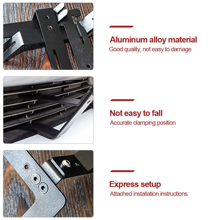Punch-free Front License Plate Holder American License Plate Bracket(For Tesla Model 3) - License Plate Covers & Frames by buy2fix | Online Shopping UK | buy2fix