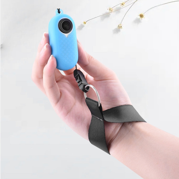 2 PCS Thumb Camera Silicone Case + Lanyard For Insta360 GO2(White) - Case & Bags by buy2fix | Online Shopping UK | buy2fix