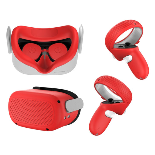 VR Glasses Lens Shell Handle Protective Case For Oculus Quest 2(Red) - VR Accessories by buy2fix | Online Shopping UK | buy2fix