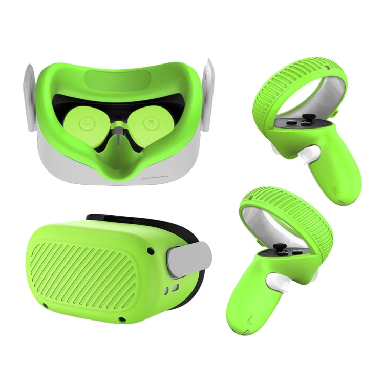 VR Glasses Lens Shell Handle Protective Case For Oculus Quest 2(Green) - VR Accessories by buy2fix | Online Shopping UK | buy2fix