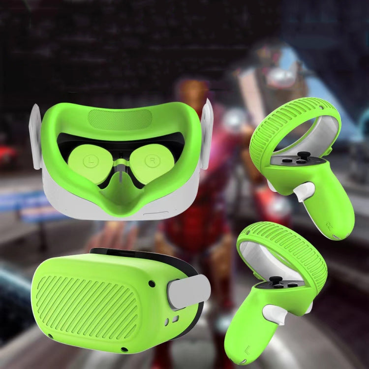 VR Glasses Lens Shell Handle Protective Case For Oculus Quest 2(Green) - VR Accessories by buy2fix | Online Shopping UK | buy2fix