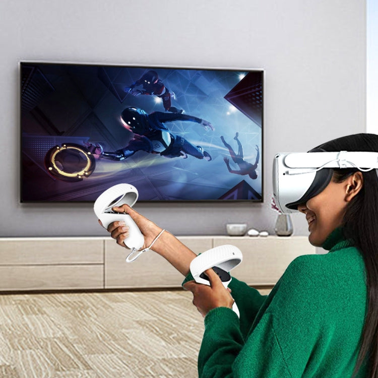 VR Glasses Lens Shell Handle Protective Case For Oculus Quest 2(White) - VR Accessories by buy2fix | Online Shopping UK | buy2fix