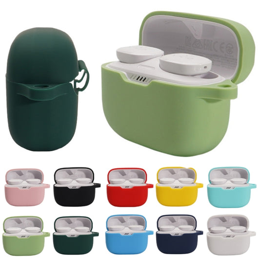 For JBL T230NC TWS Wireless Bluetooth Headphones Silicone Case(Mint Green) by buy2fix