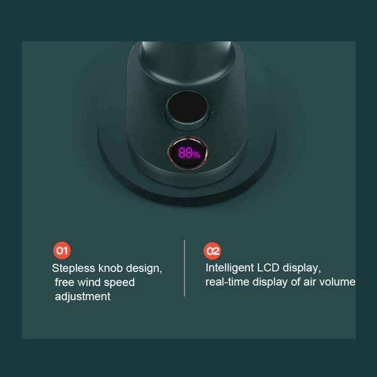 Smart Remote Control Usb Charging Shaking Head Desktop Fan Stroller Clip Fan(Black) by buy2fix