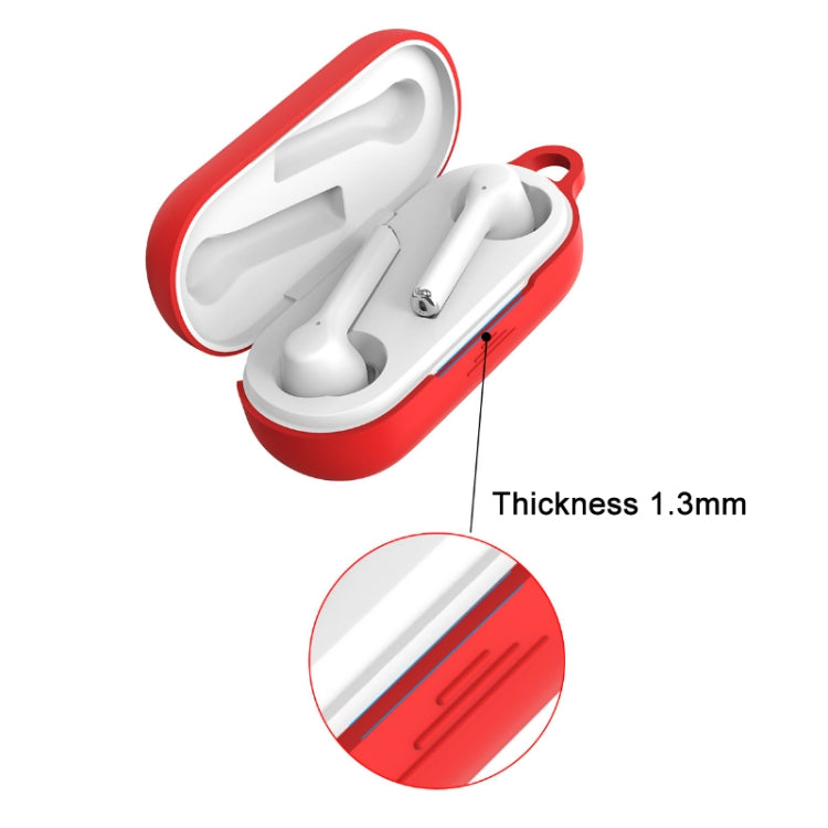 Bluetooth Earphone Silicone Protective Case for Huawei Honor FlyPods 3(Pink) - Huawei Earphone Case by buy2fix | Online Shopping UK | buy2fix