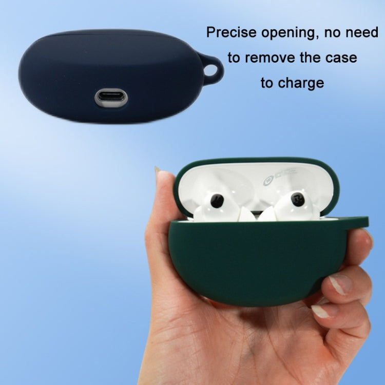 Bluetooth Earphone Silicone Cover For OPPO Enco X2 With Buckle(Dark Green) - Other Earphone Case by buy2fix | Online Shopping UK | buy2fix