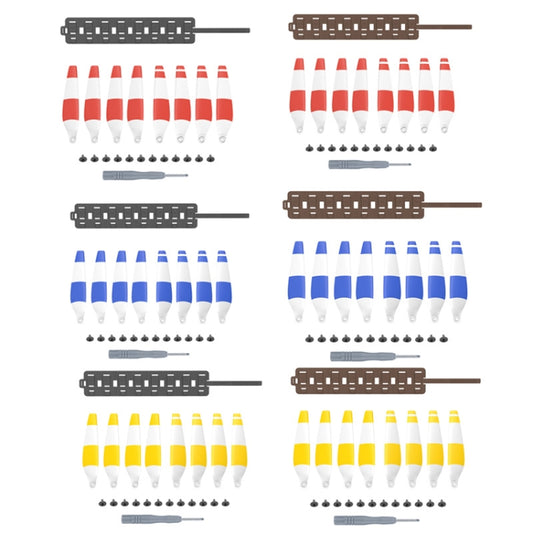 Sunnylife MM3-SN443 For Mini 3 Pro Propeller Blades + Silicone Folding Storage Bag(Red Strip+Gray Bag) by Sunnylife