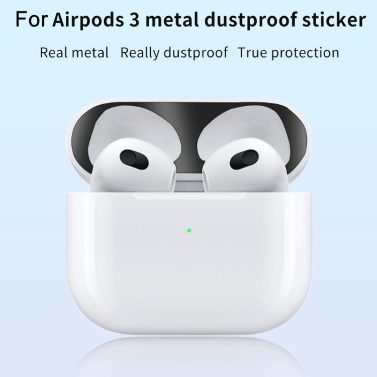 2 PCS Headphone Inner Cover Sticker Dustproof Protective Film For Airpods 3(Green) by buy2fix