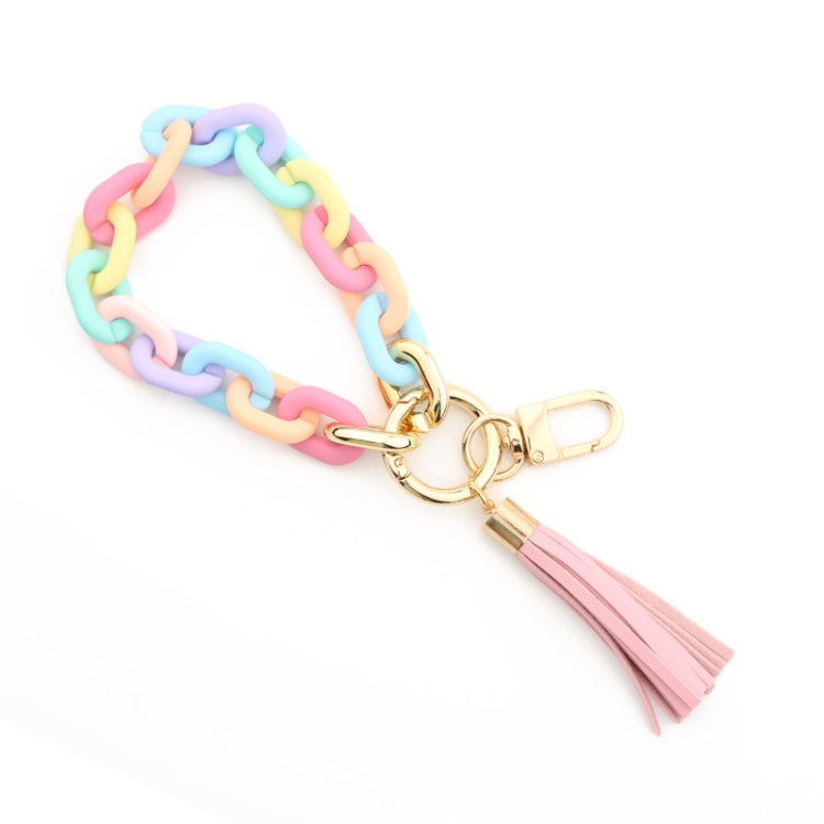 Keychain Ladies Acrylic Bracelet Jewelry(Colorful) - Key Rings by buy2fix | Online Shopping UK | buy2fix