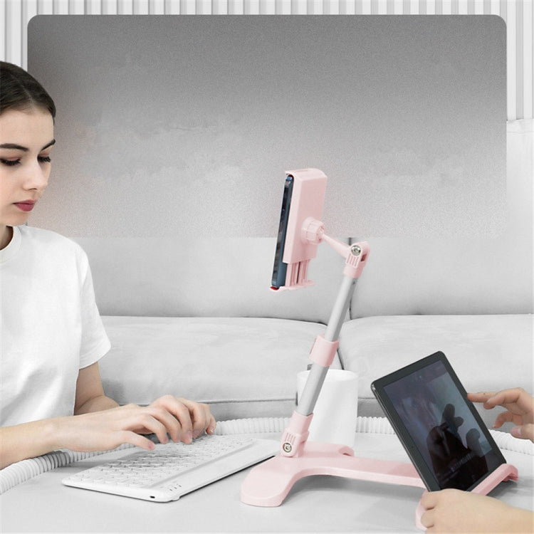 Mobile Phone Stand Bed Desktop Lap Tablet Stand Bedside Support Stand(Black) by buy2fix