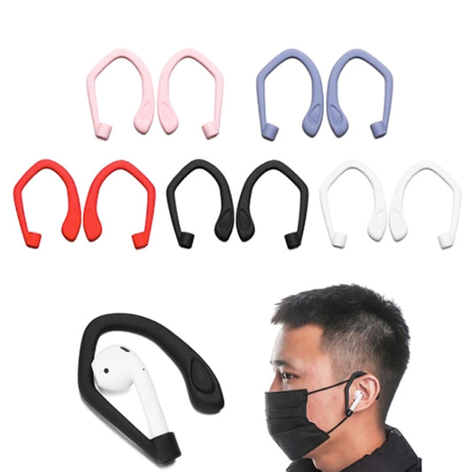 50PCS EG40 For Apple Airpods Pro Sports Wireless Bluetooth Earphone Silicone Non-slip Ear Hook(Purple) by buy2fix