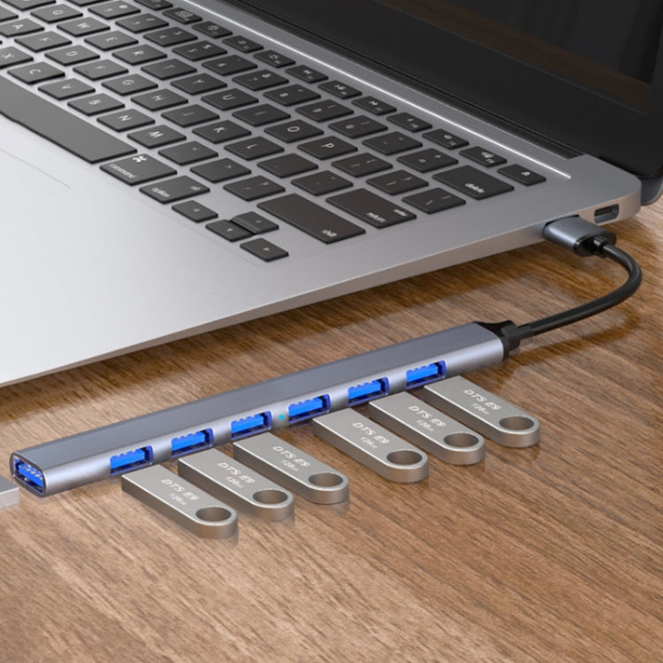 7 in 1 USB3.0 Docking Station Laptop Multifunctional HUB(USB Interface) by buy2fix