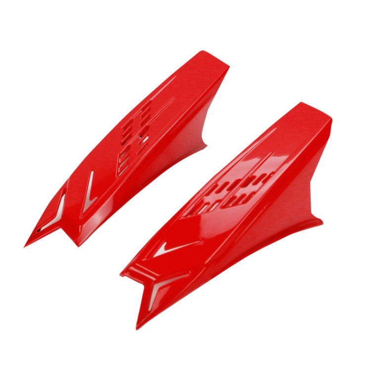 1 Pair Motorcycle Helmet Horns Plastic Paste Decoration(Red) - Ornamental Parts by buy2fix | Online Shopping UK | buy2fix