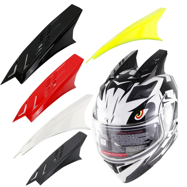 1 Pair Motorcycle Helmet Horns Plastic Paste Decoration(Red) - Ornamental Parts by buy2fix | Online Shopping UK | buy2fix