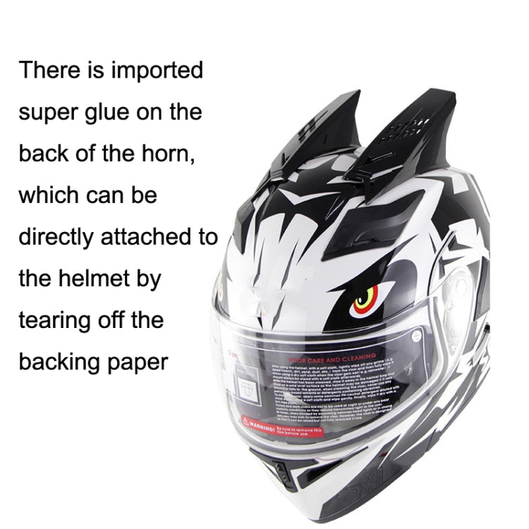 1 Pair Motorcycle Helmet Horns Plastic Paste Decoration(Red) - Ornamental Parts by buy2fix | Online Shopping UK | buy2fix