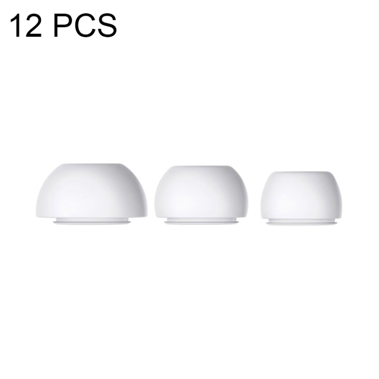 4 Sets / 12pcs In-Ear Headphones Silicone Earphone Earbud Case For AirPods Pro / Pro 2(White) - Earmuff & Pad by buy2fix | Online Shopping UK | buy2fix