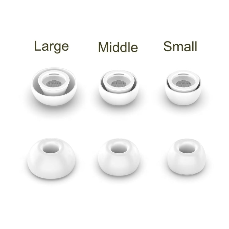 4 Sets / 12pcs In-Ear Headphones Silicone Earphone Earbud Case For AirPods Pro / Pro 2(Black) - Earmuff & Pad by buy2fix | Online Shopping UK | buy2fix