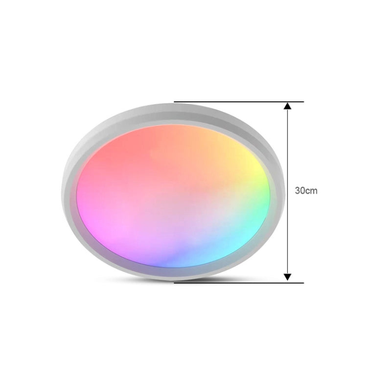 WiFi Bluetooth 2.4G Remote Control LED Ceiling Light, Voltage: EU Standard 220V-240V(RGBCW White) - Smart Light Bulbs by buy2fix | Online Shopping UK | buy2fix