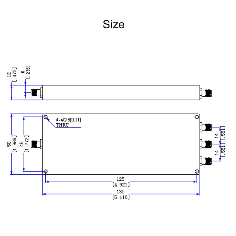 500~6000MHz SMA 1 To 3 Microstrip Power Splitter - Power Splitter by buy2fix | Online Shopping UK | buy2fix