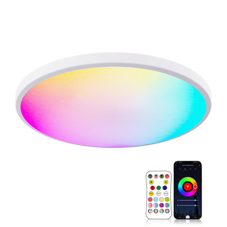 RGBCW Smart Graffiti App Voice Ceiling Light, Voltage: US Standard 110V-130V(White Frame) - Smart Light Bulbs by buy2fix | Online Shopping UK | buy2fix