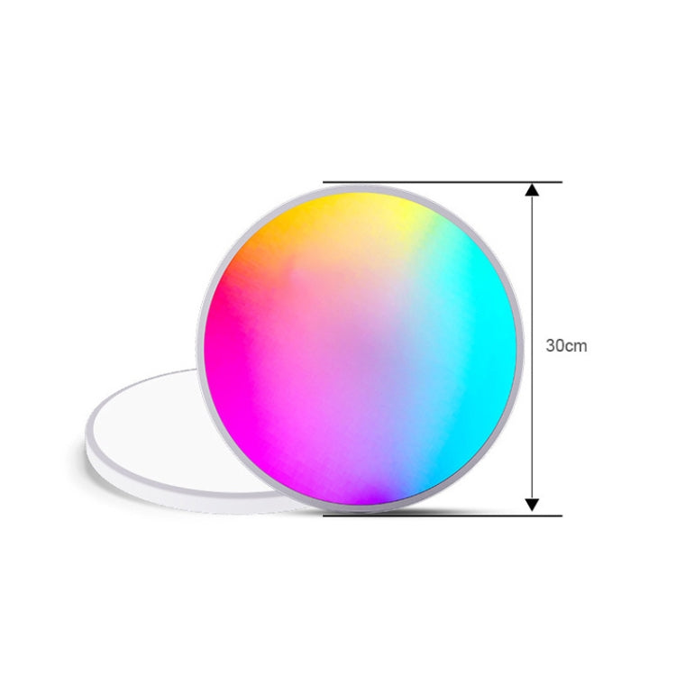RGBCW Smart Graffiti App Voice Ceiling Light, Voltage: US Standard 110V-130V(White Frame) - Smart Light Bulbs by buy2fix | Online Shopping UK | buy2fix