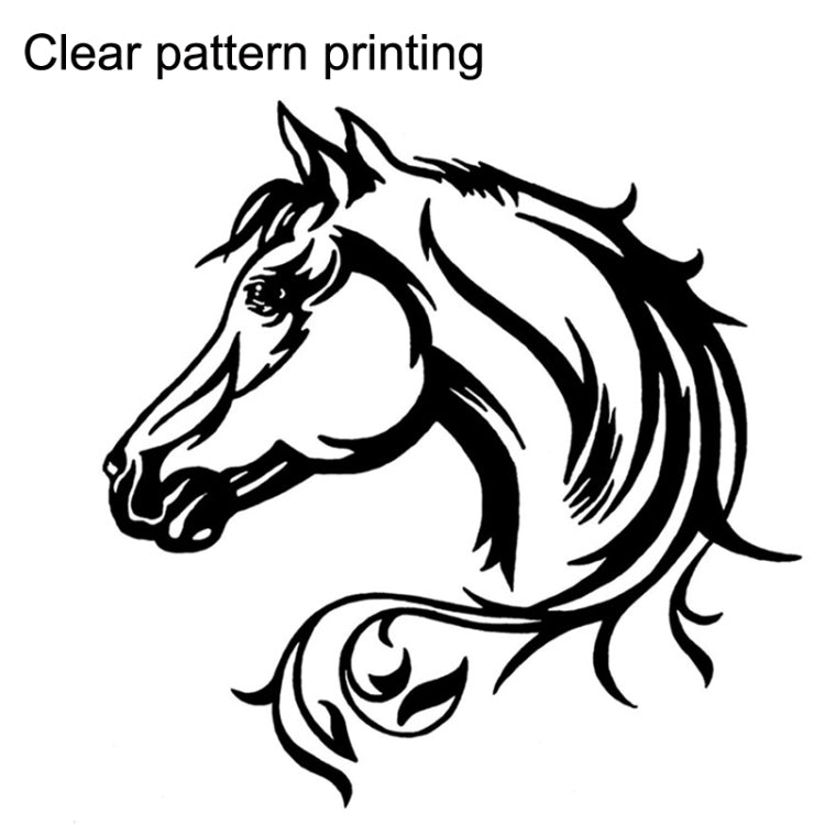 5PCS FGM-002 Carving Reflective Stickers Galloping Horse Car Body Sticker(White) - Decorative Sticker by buy2fix | Online Shopping UK | buy2fix