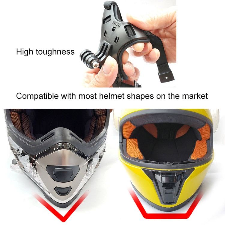 TUYU Motorcycle Helmet Chin Action Camera Mobile Phone Mounting Bracket Black Bracket by TUYU