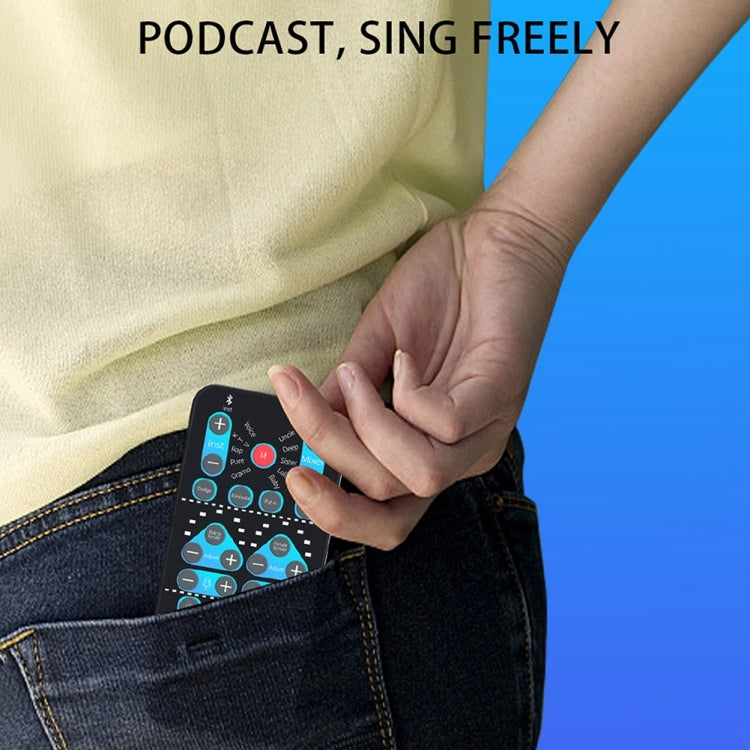 M10 Mobile Computer Sound Card Mini Voice Changer K Song Recording Bluetooth Voice Changer by buy2fix