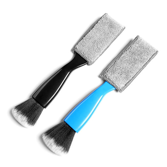 D-4527 Car Dust Cleaning Double-hended Soft Bristle Detail Brush(Blue) by buy2fix