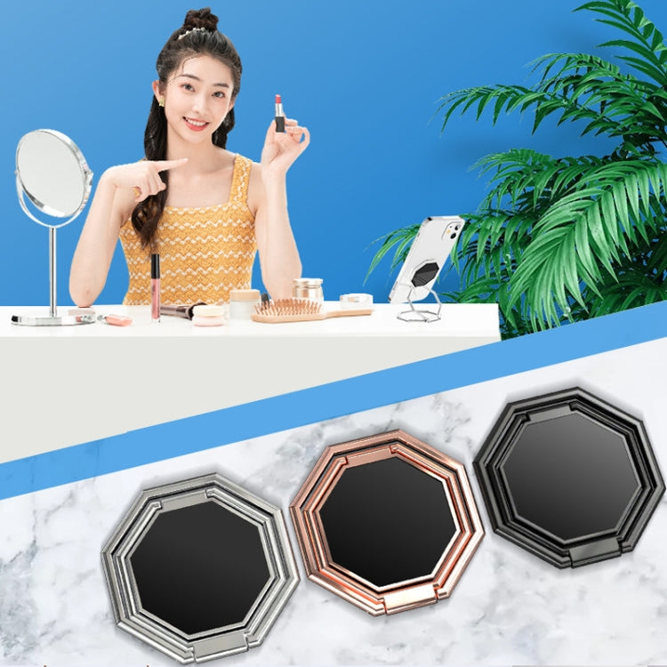 Metal Ring Buckle Live Rotating Magnetic Suction Car Desktop Tablet Folding Phone Bracket(Bagua Map) by buy2fix