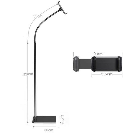175cm Floor Model Mobile Phone Live Broadcast Bedside Lifting Bracket by buy2fix