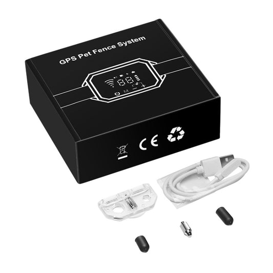 Dog Trainer Electronic Fence Smart GPS Wireless Bark Stop(White) by buy2fix