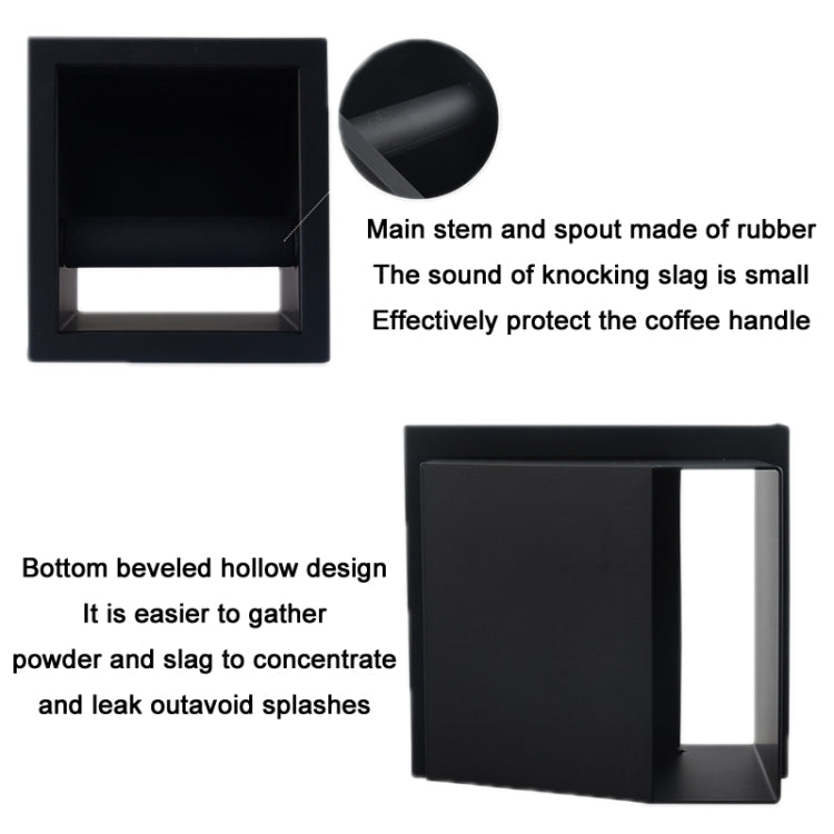 Bar Mosaic Bottomless Coffee Grounds Box(Black) - Coffee Machine Parts by buy2fix | Online Shopping UK | buy2fix