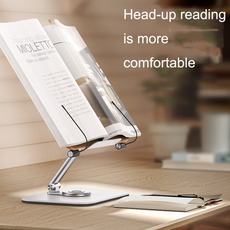 R04 Reading Bookshelf Desktop 360-degree Rotation Multi-function Liftable Tablet Bracket - Laptop Stand by buy2fix | Online Shopping UK | buy2fix