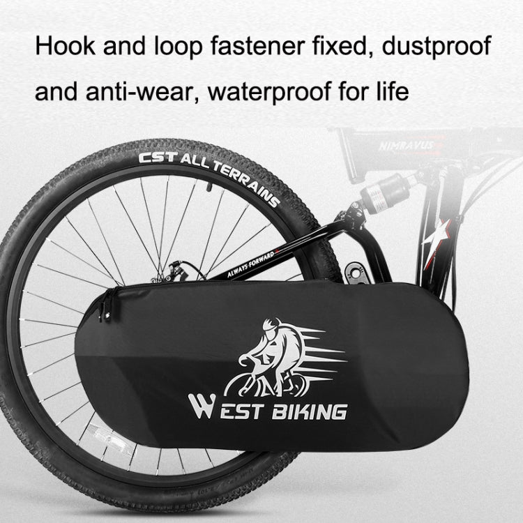 WEST BIKING YP0719301 Bicycle Dust Chain Cover Crankset Protective Cover(Black) - Bicycle Chains & Rounds by WEST BIKING | Online Shopping UK | buy2fix