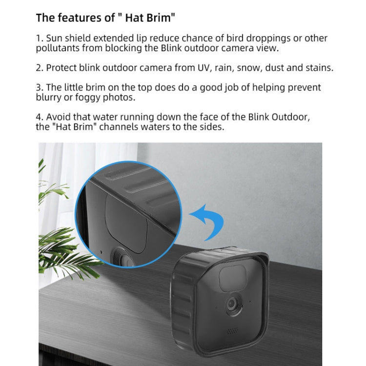 Silicone Protective Cover For Blink Outdoor/Indoor/XT1/XT2 Security Camera(White) - Camera Cases by buy2fix | Online Shopping UK | buy2fix