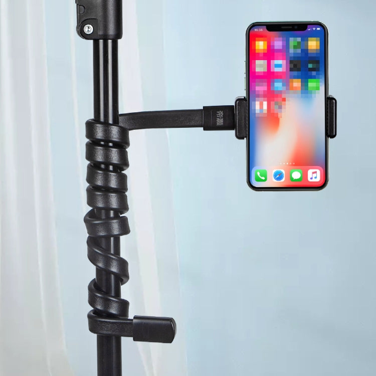DiHao Bending Adjustment Hose Mobile Phone Live Broadcast Support(Hose+Double Hole Phone Clip) by DiHao