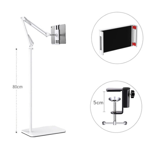 155cm Live Broadcast Bedside Cantilever Floor Bracket Desktop Floor Model (White) by buy2fix