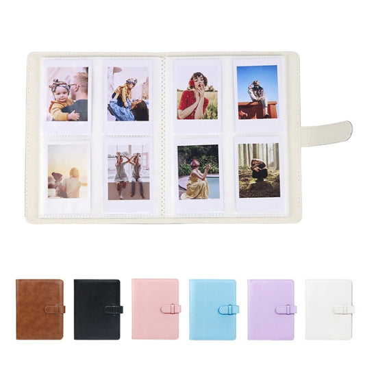 3 Inch PU Leather Retro Photo Album Photo Storage Commemorative Book(White) by buy2fix
